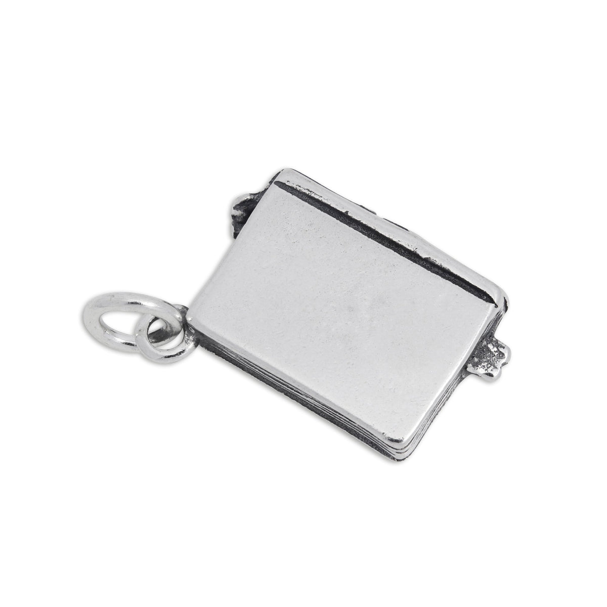 Sterling Silver Book Charm