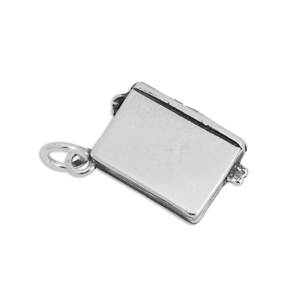 Sterling Silver Book Charm