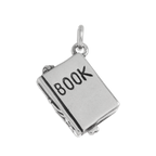 Sterling Silver Book Charm