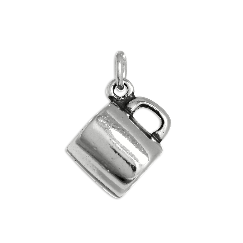 Sterling Silver 3D Coffee Mug Charm