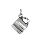 Sterling Silver 3D Coffee Mug Charm