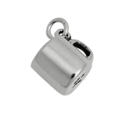 Sterling Silver 3D Coffee Mug Charm