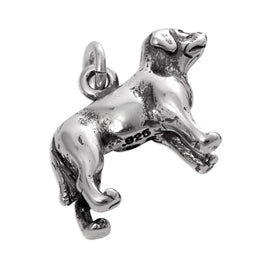 Sterling Silver Labrador Dog Charm