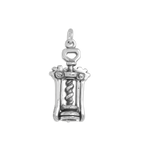 Sterling Silver Corkscrew Charm