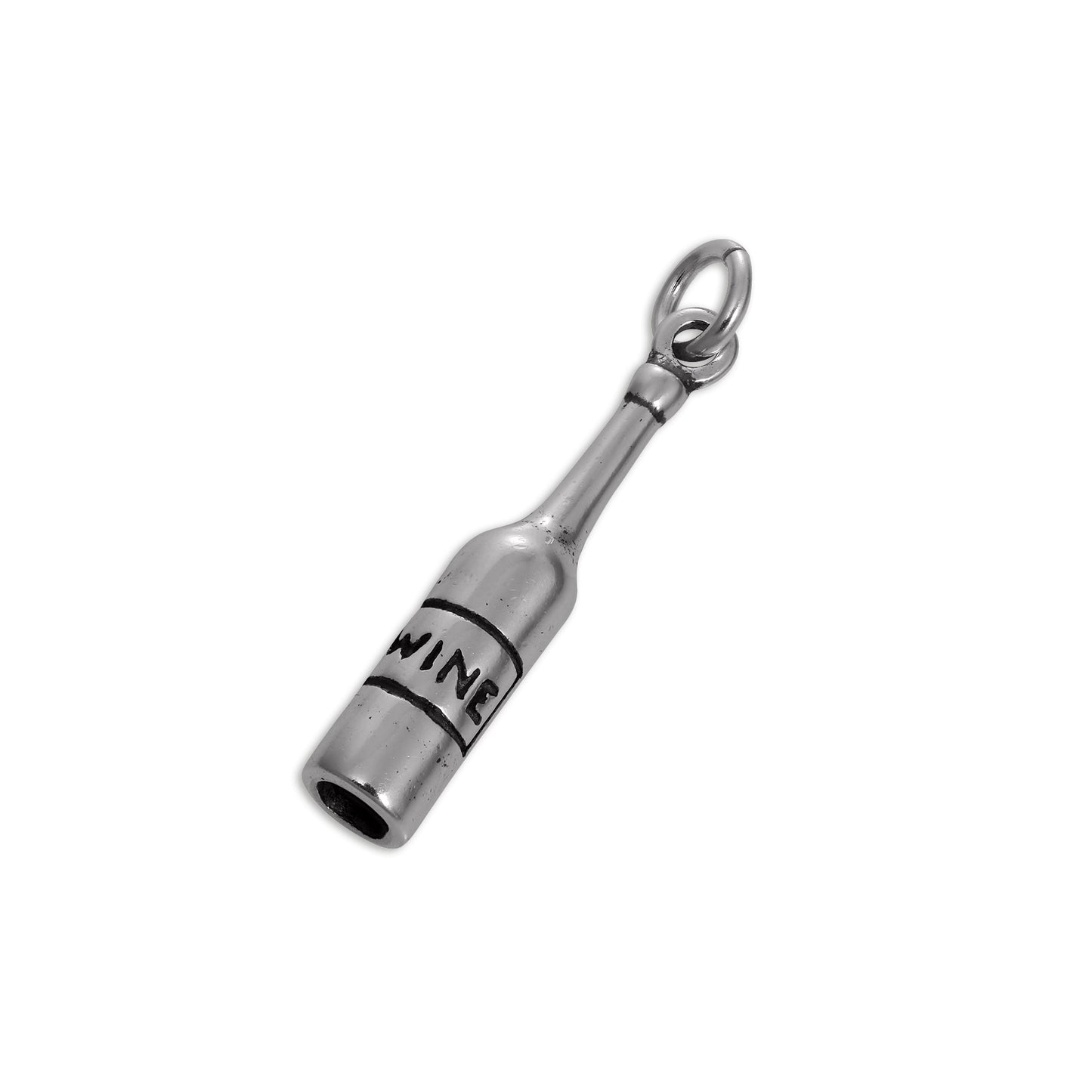 Sterling Silver Wine Bottle Charm