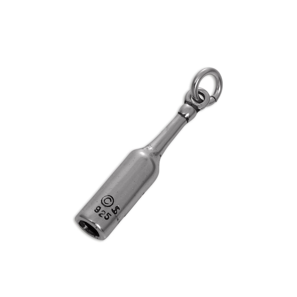 Sterling Silver Wine Bottle Charm