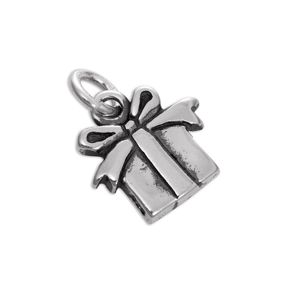 Sterling Silver Present Charm