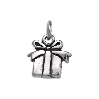 Sterling Silver Present Charm