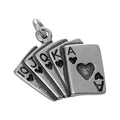 Sterling Silver Playing Cards Charms