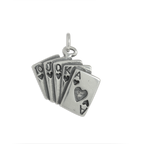 Sterling Silver Playing Cards Charms