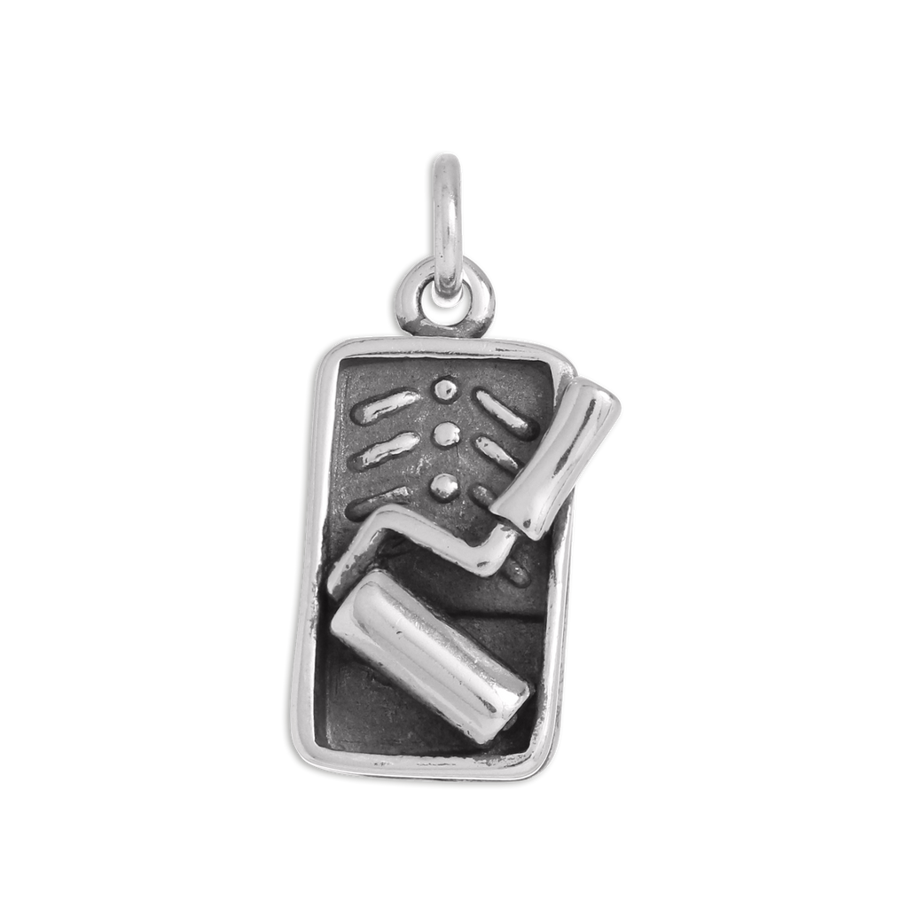 Sterling Silver Paint Roller & Tray Charm