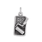 Sterling Silver Paint Roller & Tray Charm