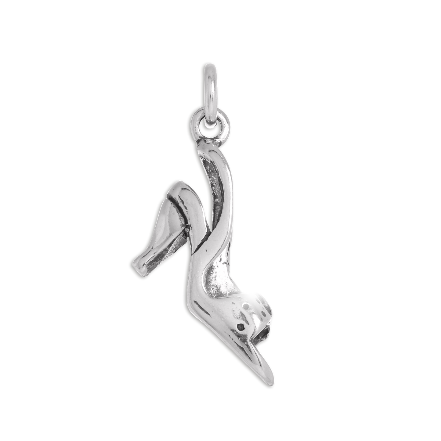 Sterling Silver Sling Back High Heeled Shoe Charm