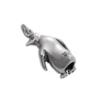 Sterling Silver Hollow Penguin Charm