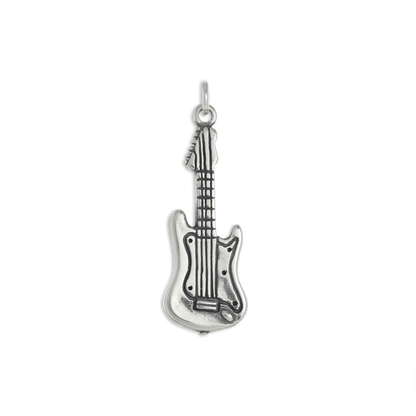Sterling Silver Electric Guitar Charm