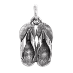 Sterling Silver Pair of Sandals Charms