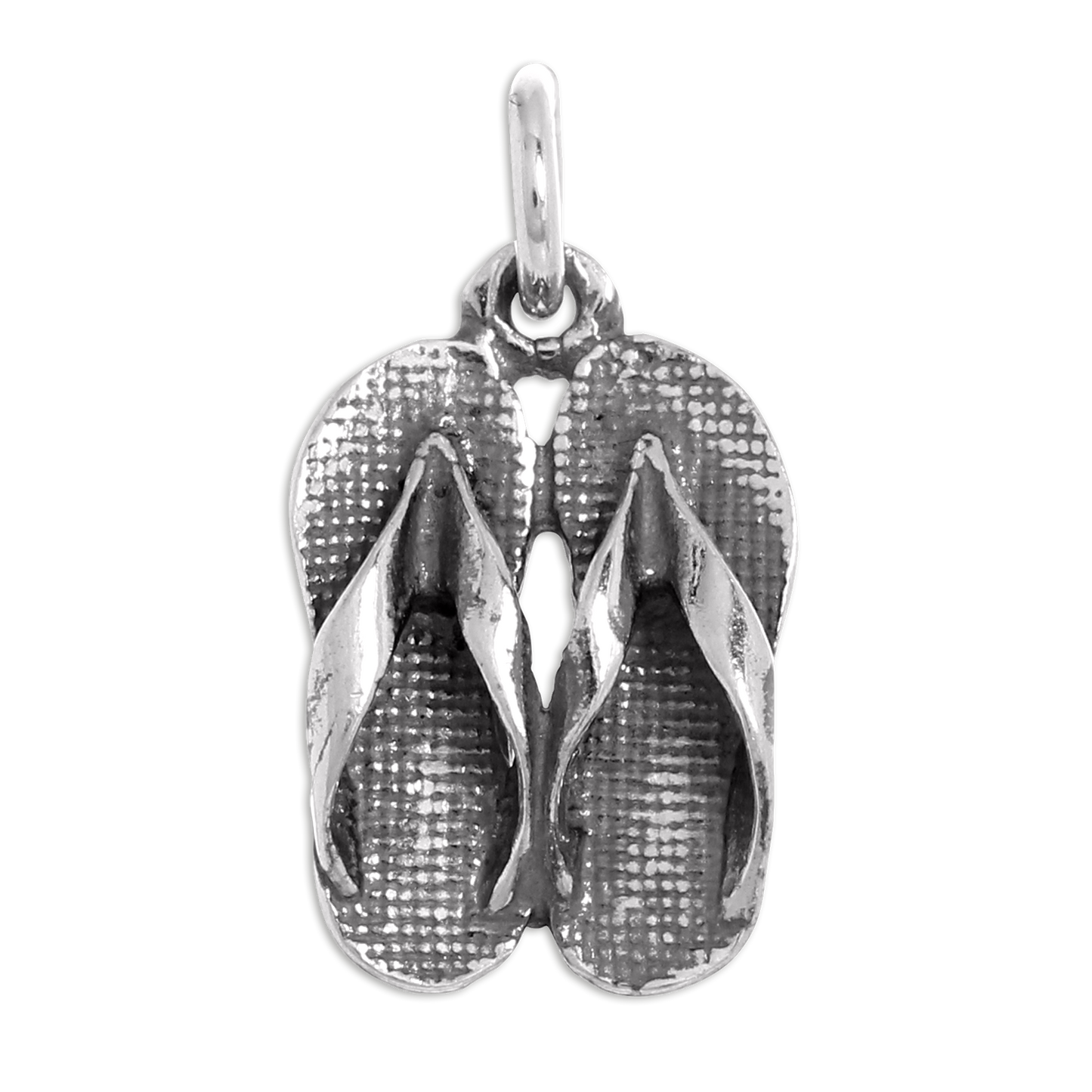 Sterling Silver Pair of Sandals Charms