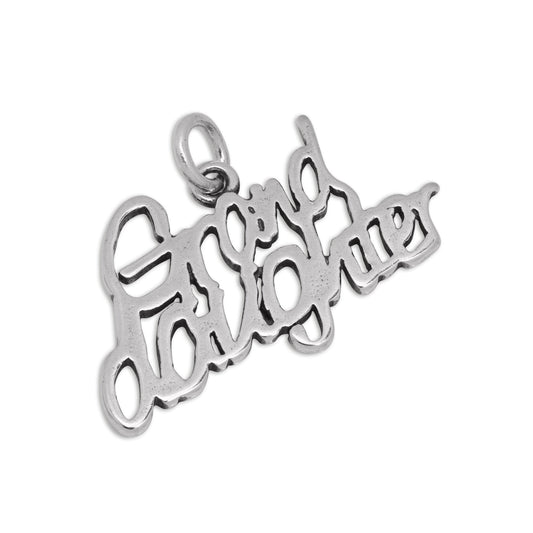 Sterling Silver Granddaughter Charm