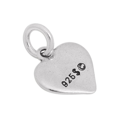 Sterling Silver Lil Sister Heart Charm