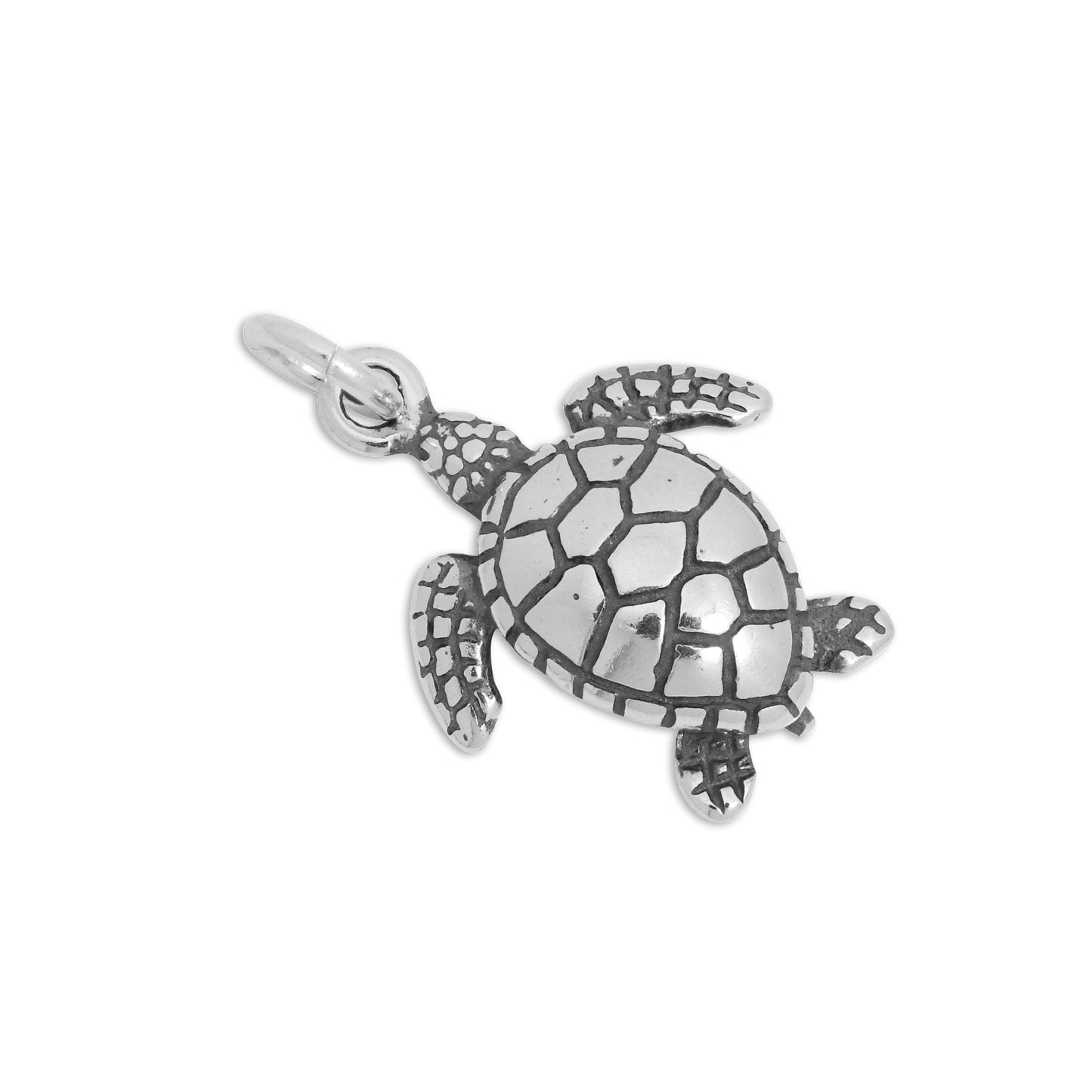 Sterling Silver Sea Turtle Charm