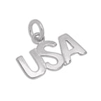 Sterling Silver USA Charm