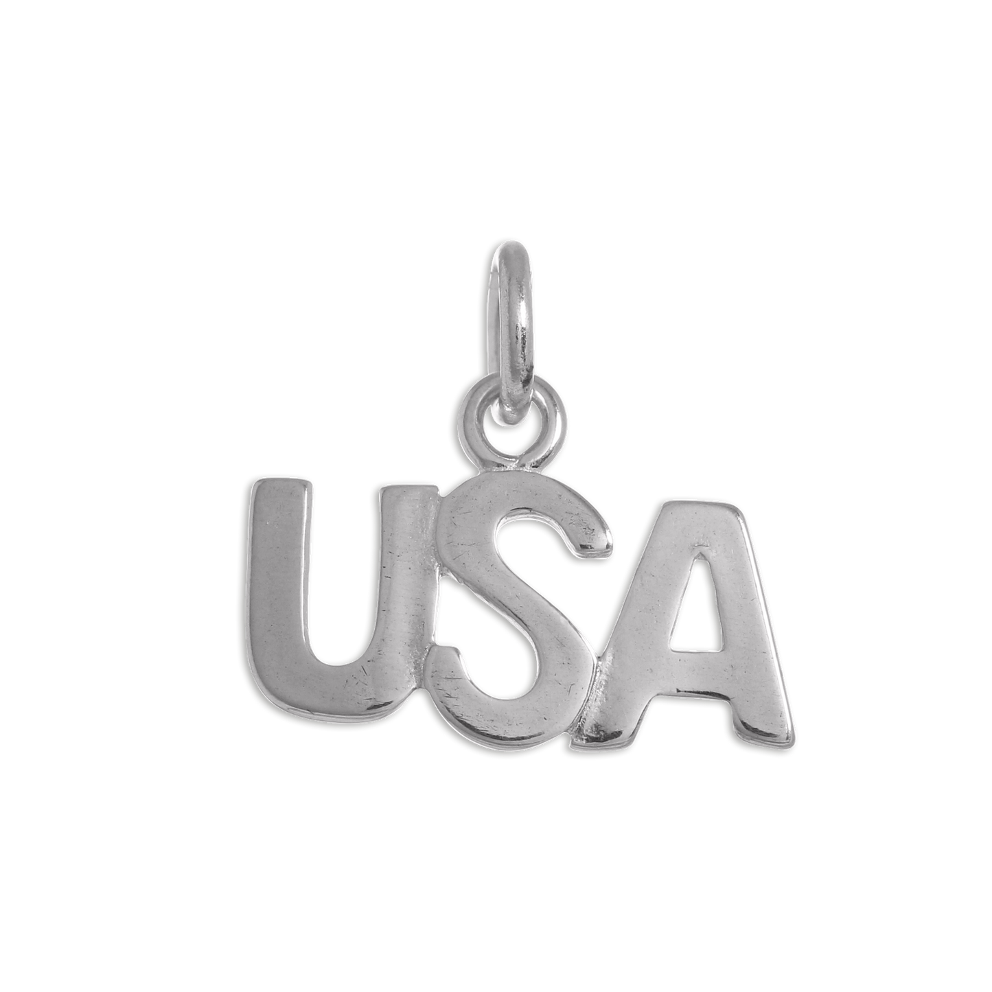 Sterling Silver USA Charm