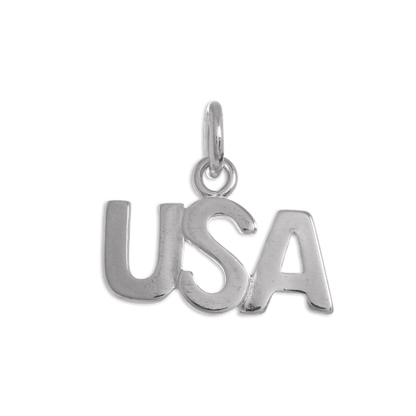 Sterling Silver USA Charm