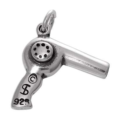 Sterling Silver Hair Dryer Charm