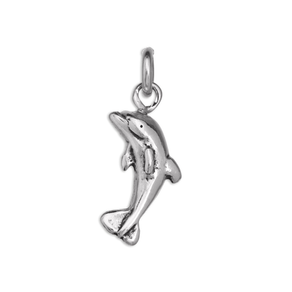Sterling Silver Jumping Dolphin Charm