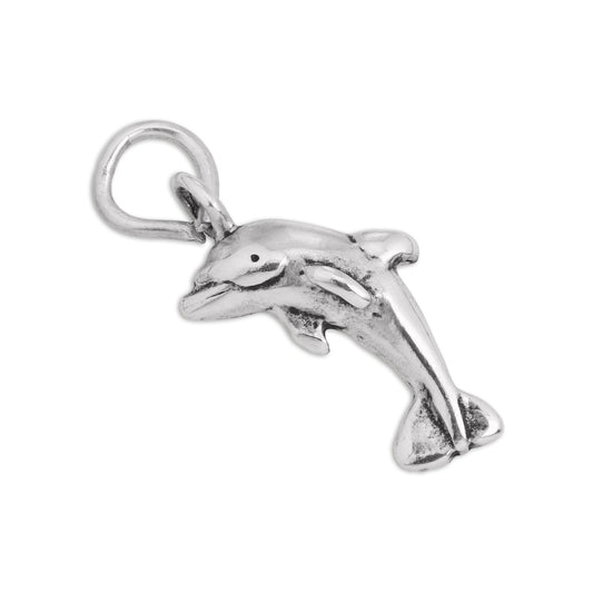 Sterling Silver Jumping Dolphin Charm