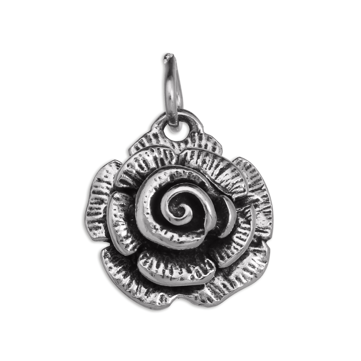 Sterling Silver Rose Bud Charm