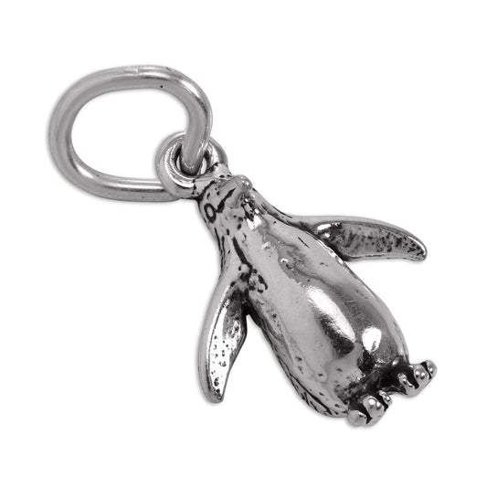 Tiny Sterling Silver Penguin Charm