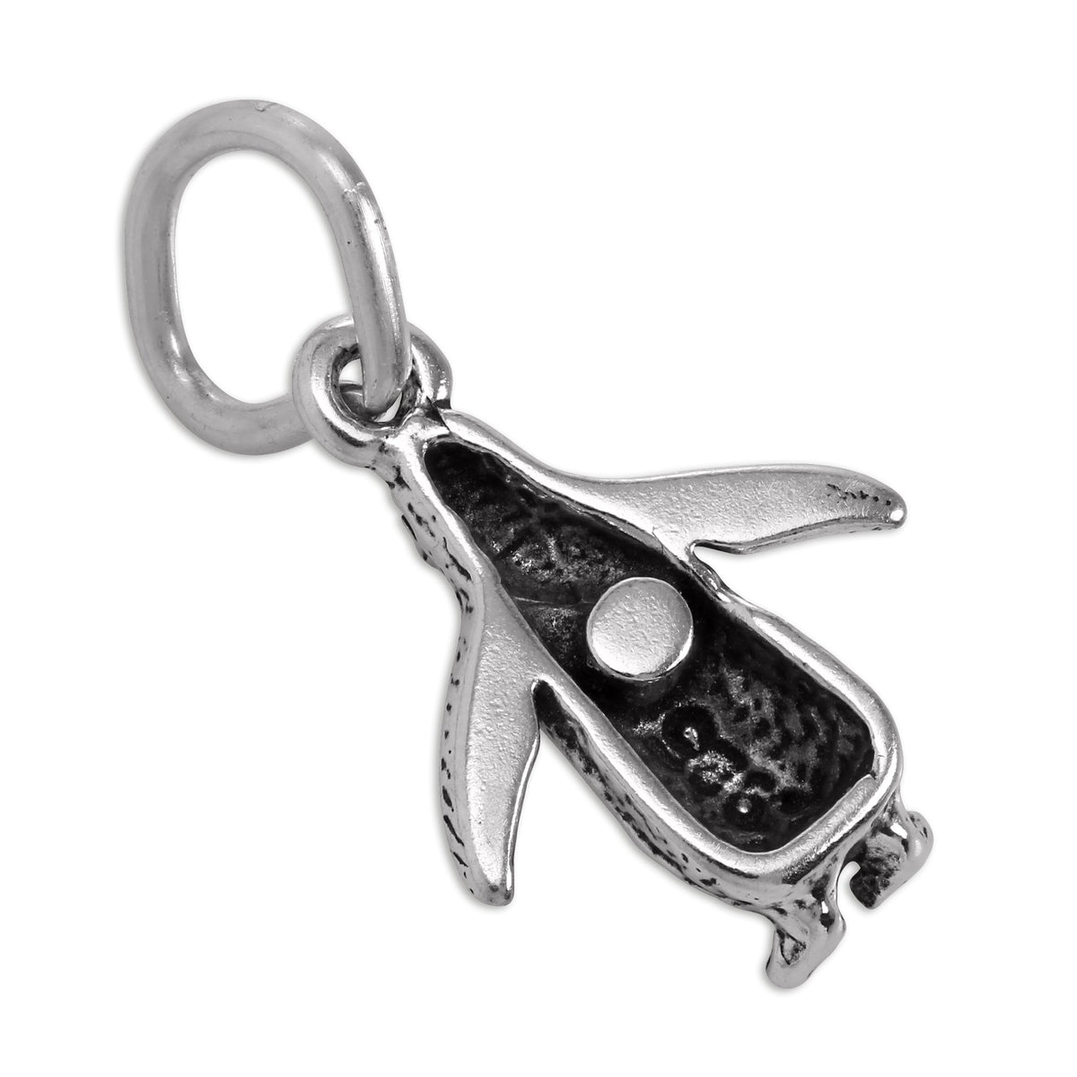 Tiny Sterling Silver Penguin Charm
