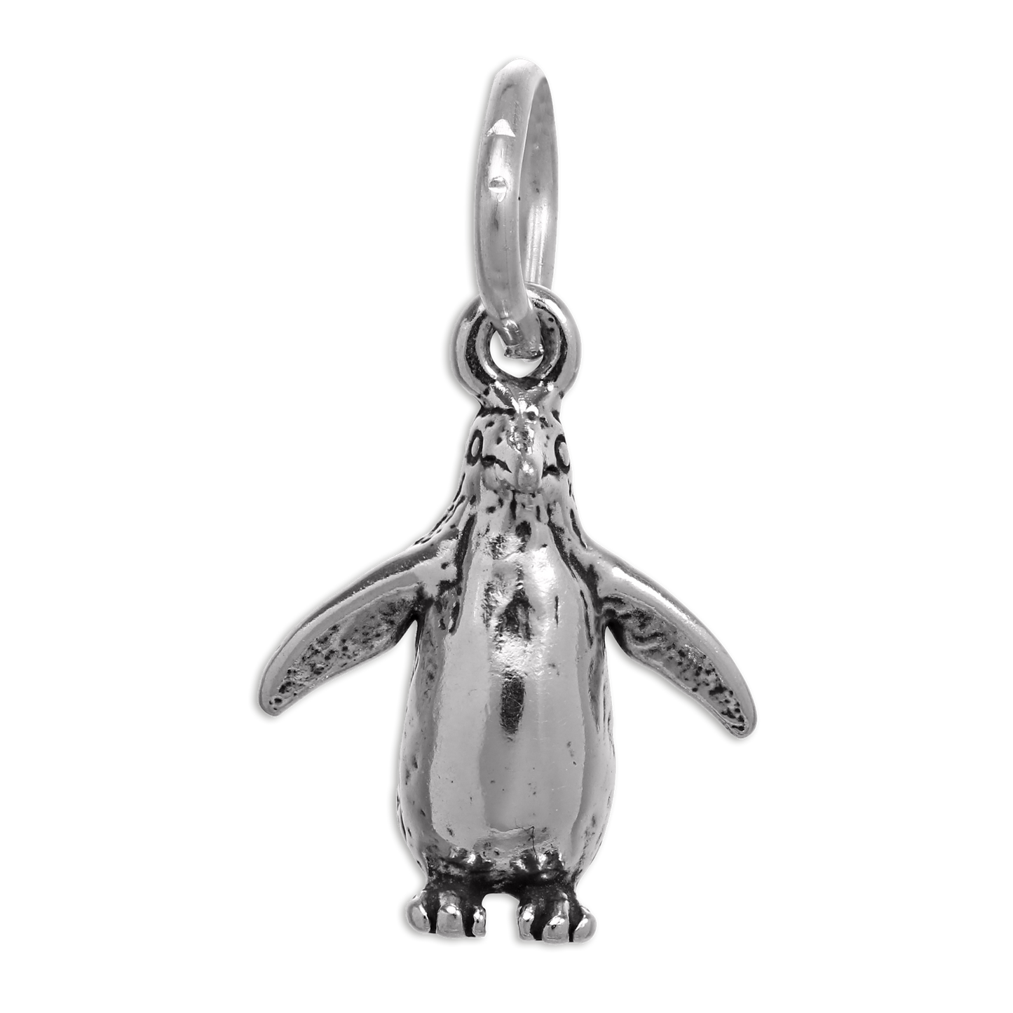 Tiny Sterling Silver Penguin Charm