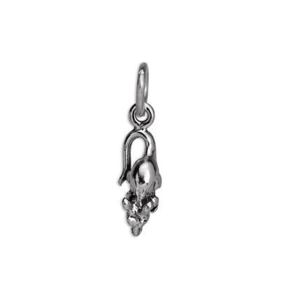 Tiny Sterling Silver Mouse Charm