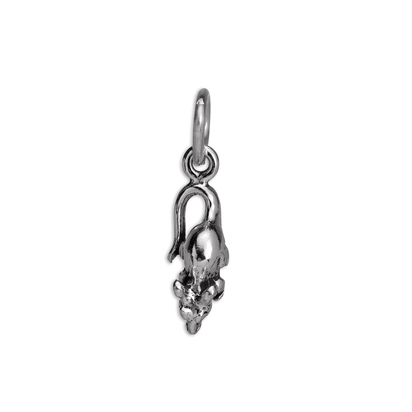 Tiny Sterling Silver Mouse Charm