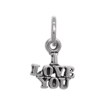 Tiny Sterling Silver I Love You Charm