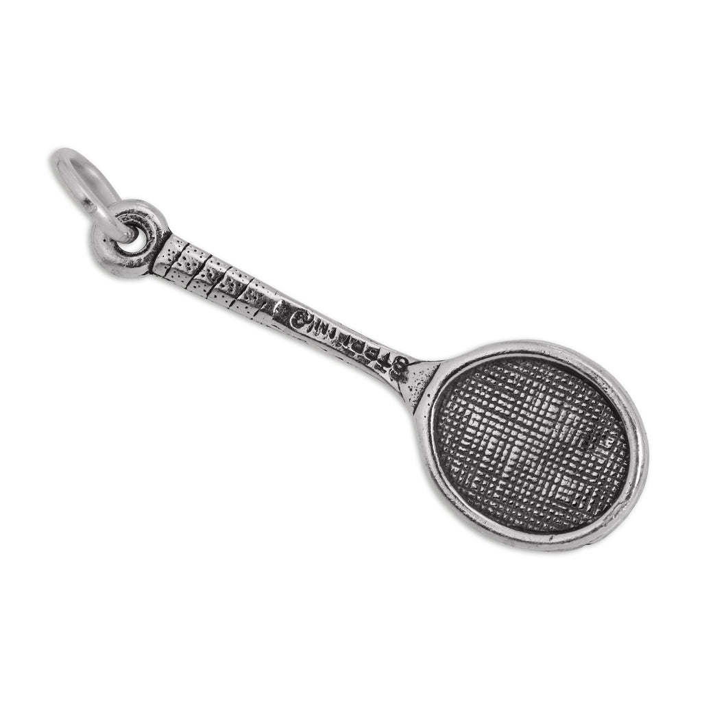 Sterling Silver Tennis Racket Charm