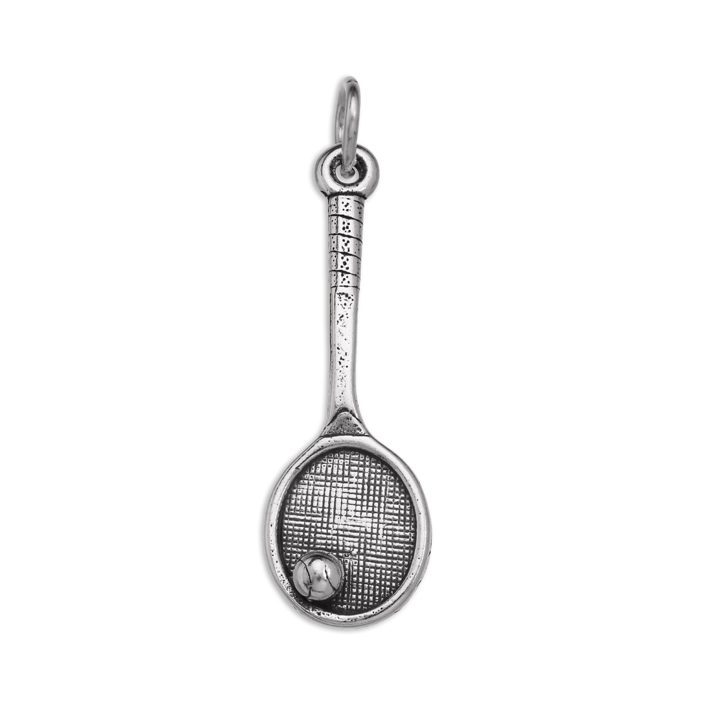 Sterling Silver Tennis Racket Charm