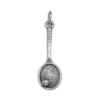 Sterling Silver Tennis Racket Charm