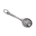 Sterling Silver Tennis Racket Charm