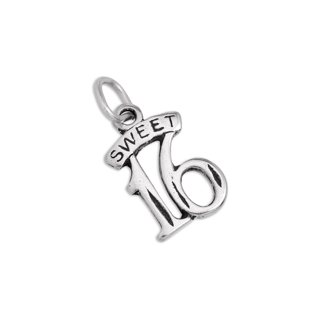 Sterling Silver Sweet 16 Birthday Charm