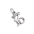 Sterling Silver Sweet 16 Birthday Charm