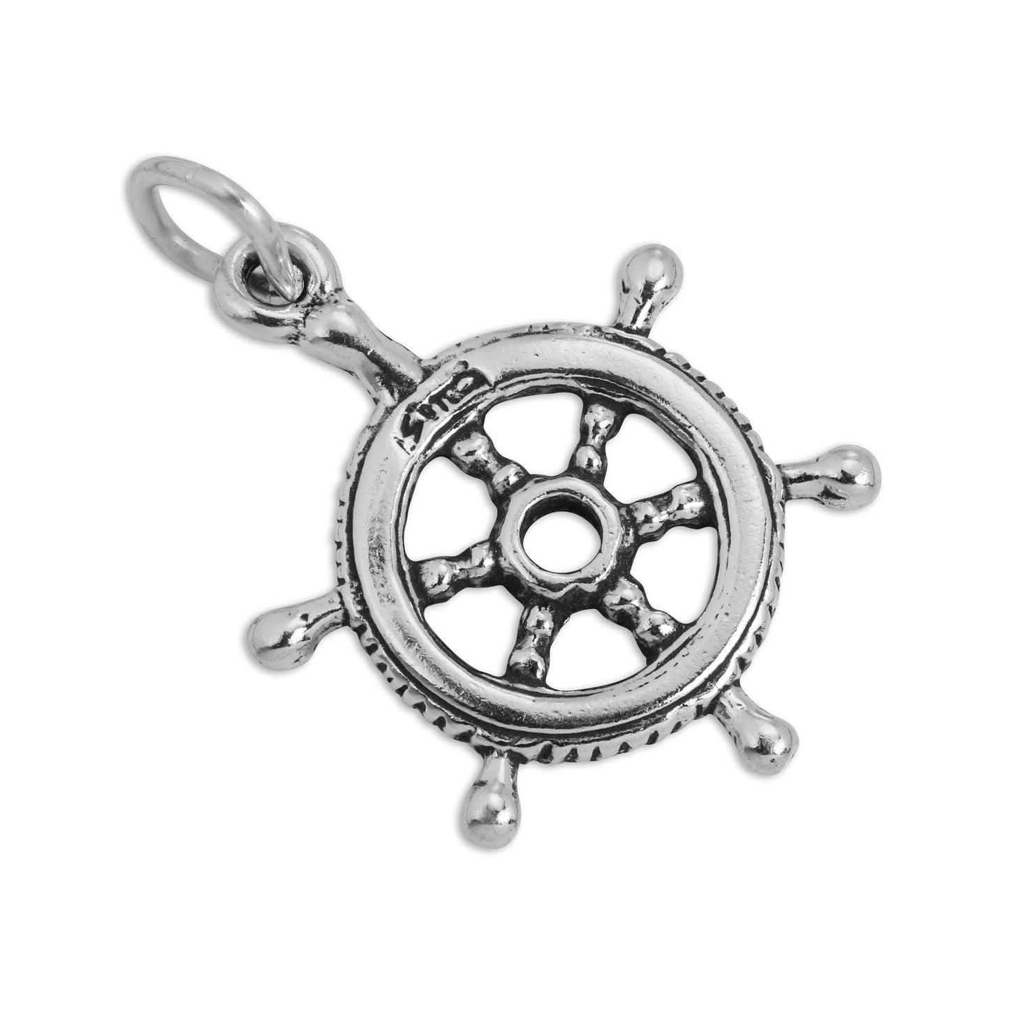 Sterling Silver Ships Wheel Charm