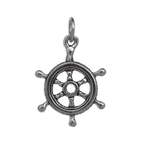 Sterling Silver Ships Wheel Charm