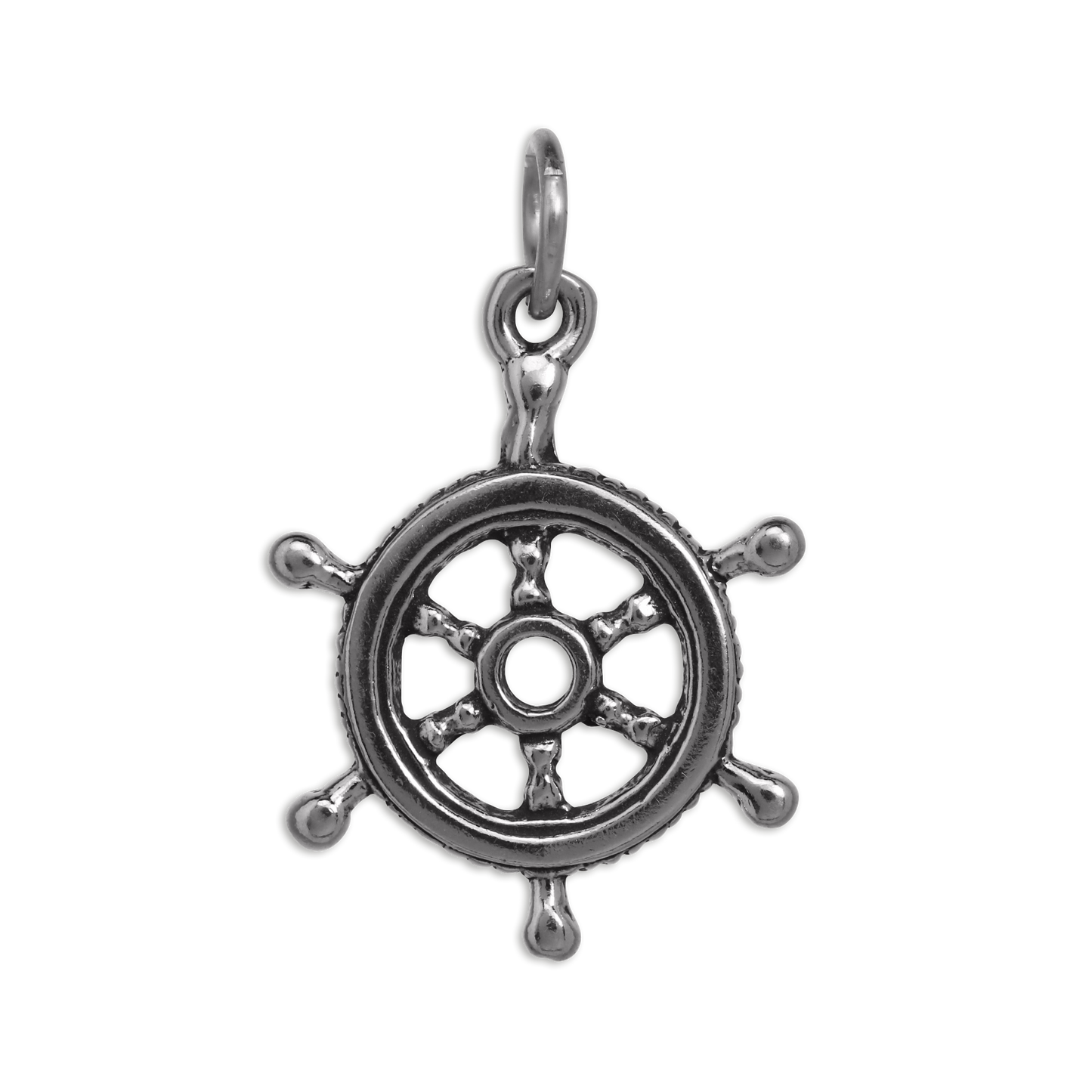 Sterling Silver Ships Wheel Charm