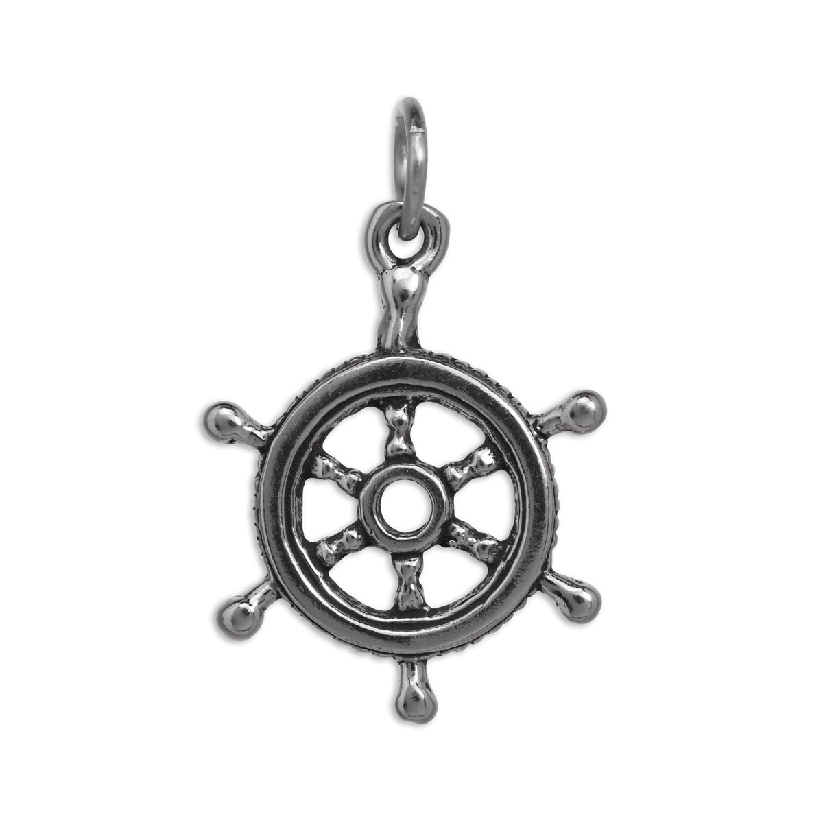 Sterling Silver Ships Wheel Charm