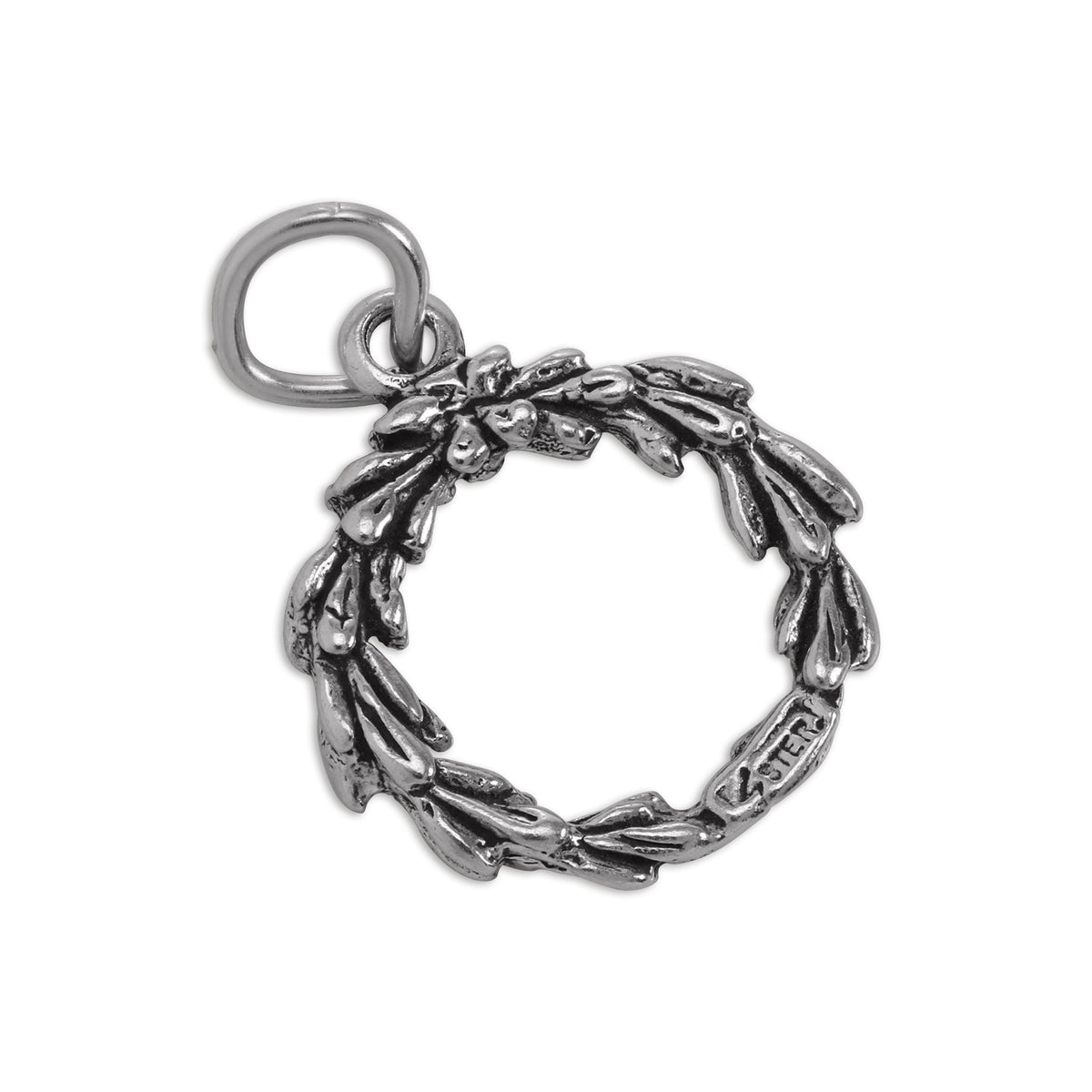 Sterling Silver Wreath Charm