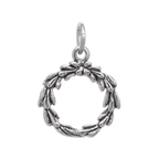 Sterling Silver Wreath Charm
