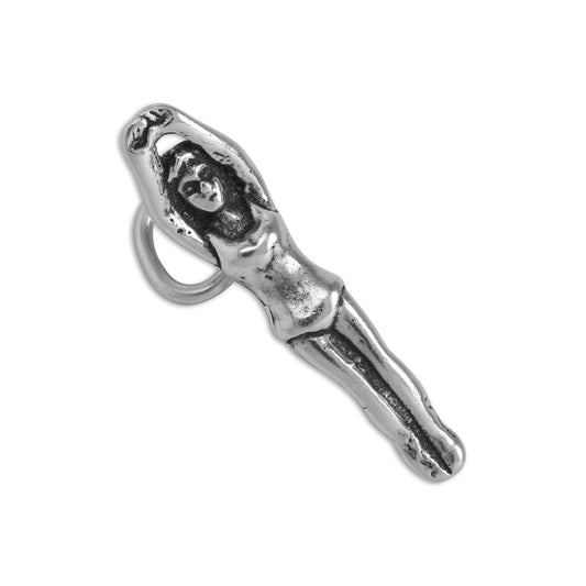 Sterling Silver Female Swimmer Charm